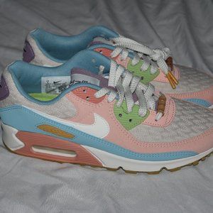 Nike Women's Sneakers in Pink, Blue, and Green